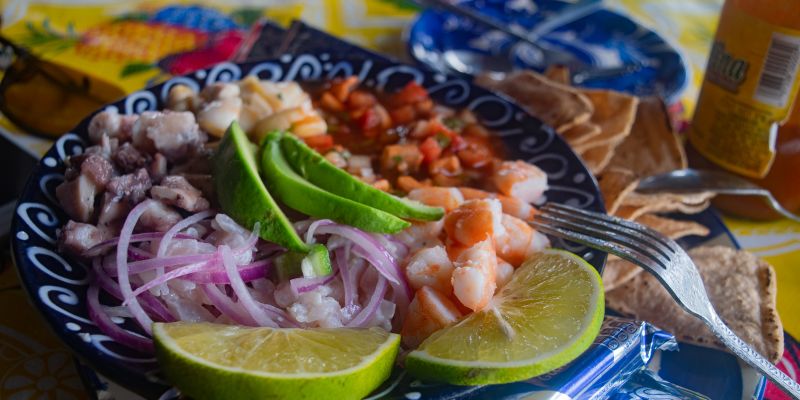 Comida Enrramadas Mariscos Fresh Seafood Meals 