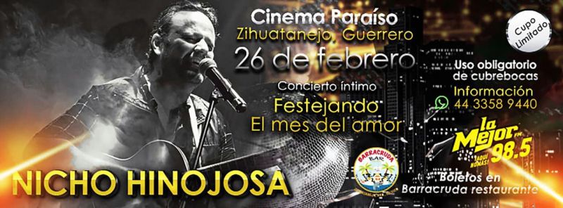 Nicho Hinojosa en Cinema Paraiso