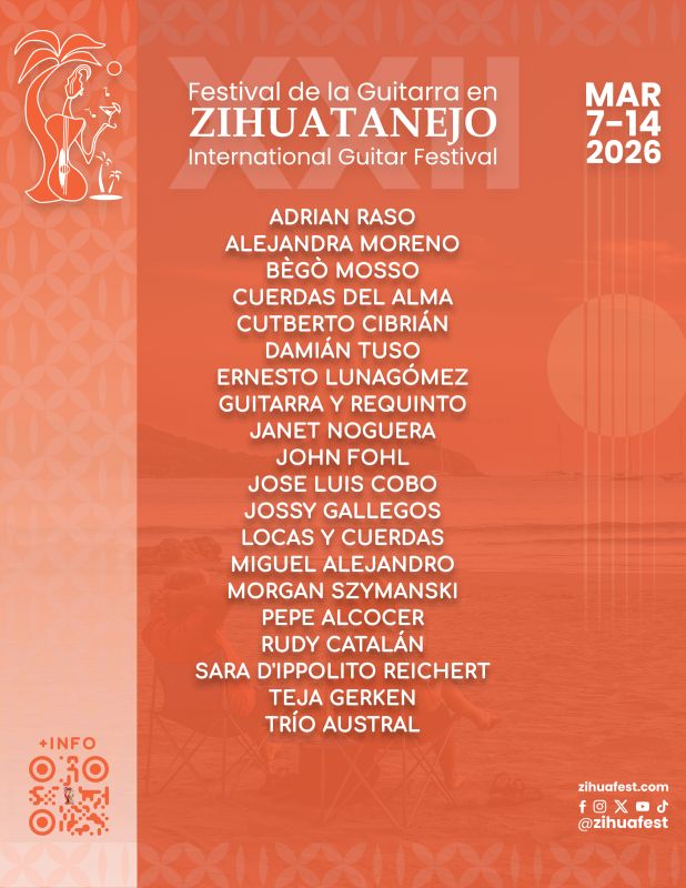 XXII Festival Internacional de la Guitarra Zihuatanejo 2026