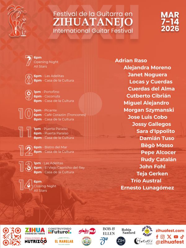 XXII Festival Internacional de la Guitarra Zihuatanejo 2026