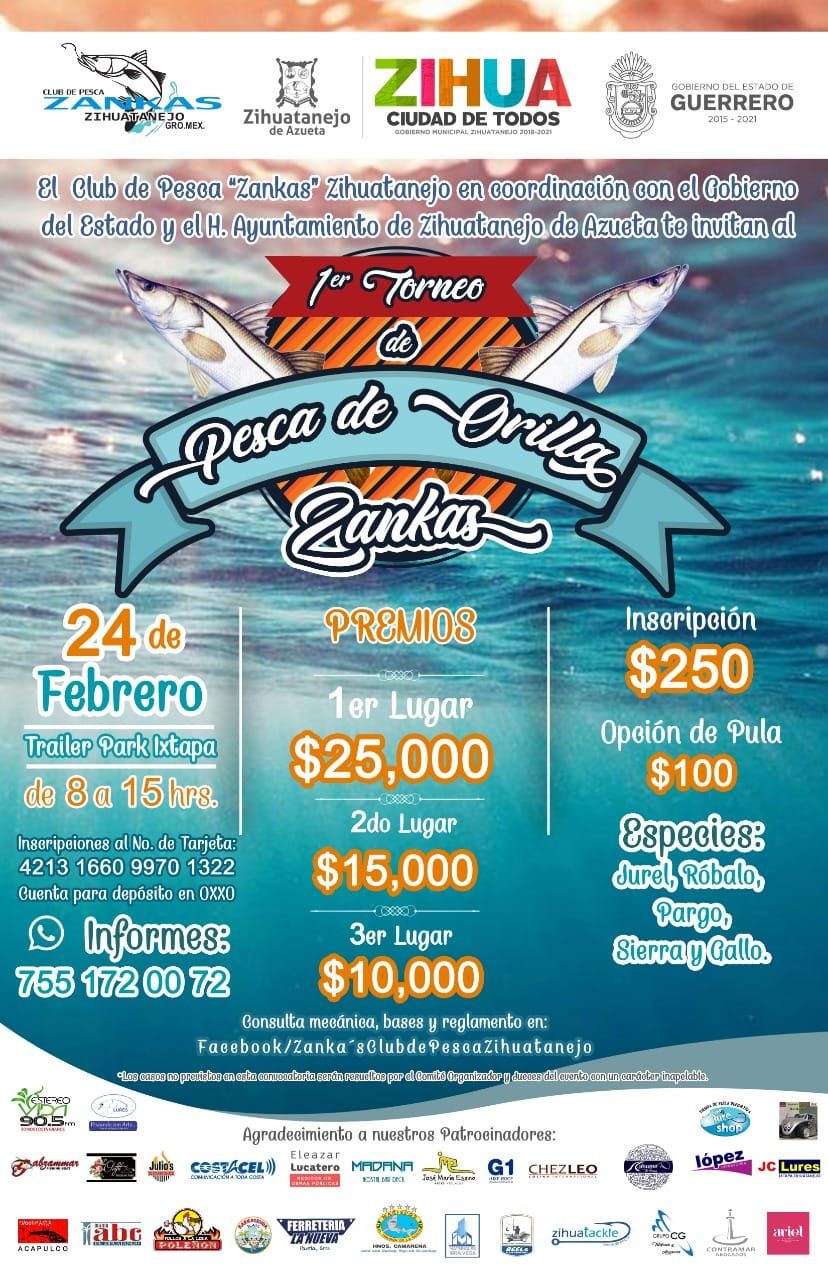 1er Torneo de Pesca de Orilla Zankas 2019